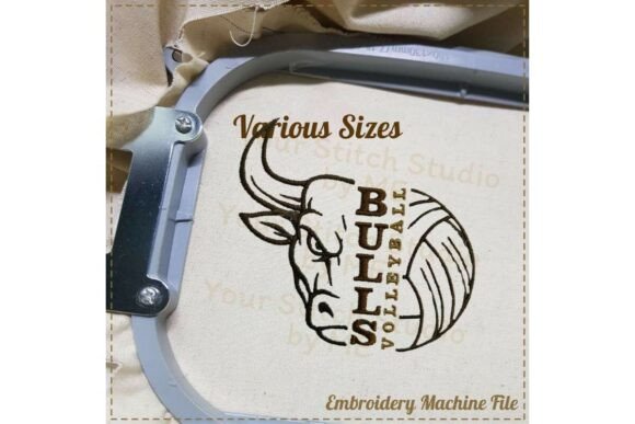 Bulls Volleyball Embroidery Design Review