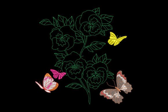 Butterfly Dance over Roses Embroidery Review