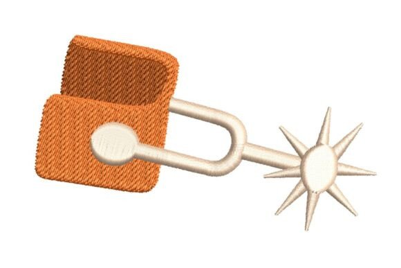 Classic Cowboy Spur Embroidery Design Review