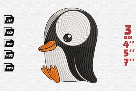 Cute Penguin Embroidery Review for Business Merch