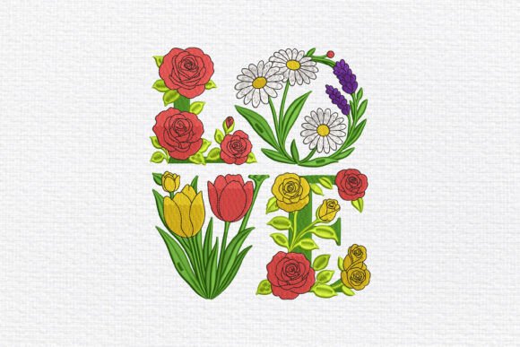 Floral LOVE Embroidery Review for Seasonal Projects
