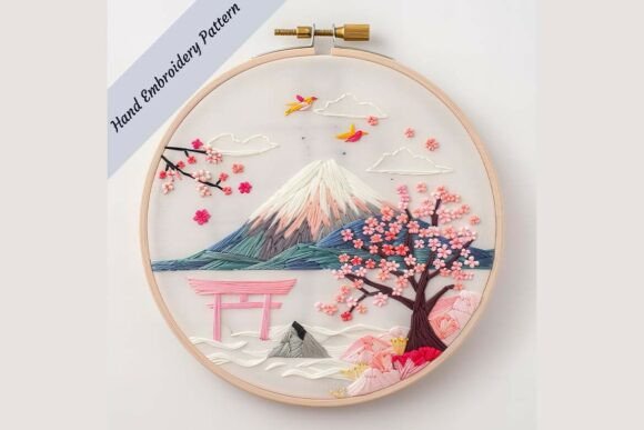 Japanese Landscape Embroidery Pattern Review