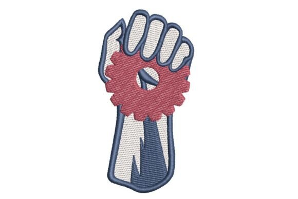 Labor Day Fist with Gear Embroidery Design Review