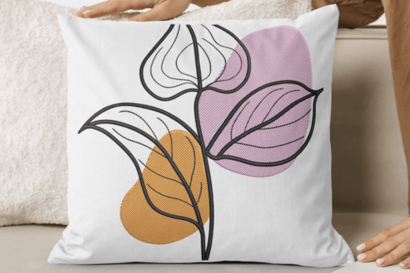 Modern Leaf Line Embroidery Design Review