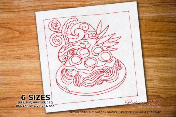 Pleasant Spaghetti Doodle Plate Embroidery Review