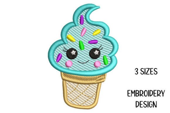Soft Serve Ice Cream Embroidery Design Review