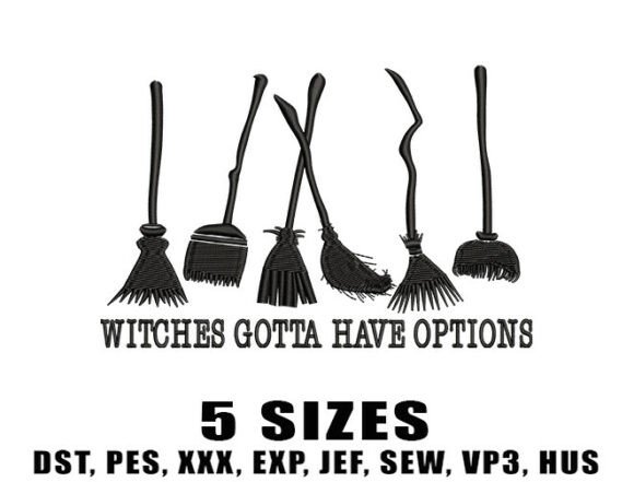 Witches Have Options Embroidery Designs Review